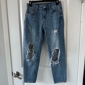 Ankle straight leg jeans